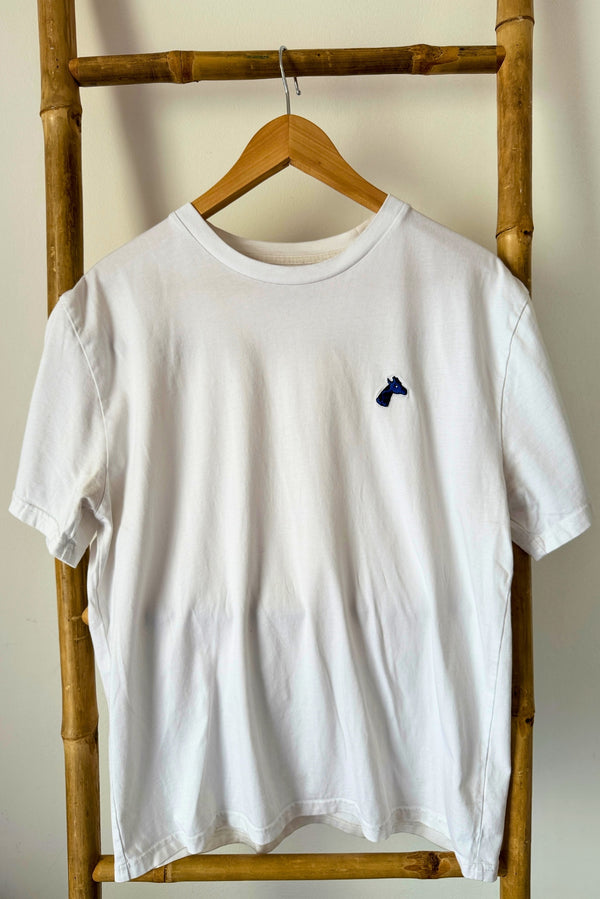 GIRAFRIP - T-shirt Brodé Blanc Tailles S ou XL