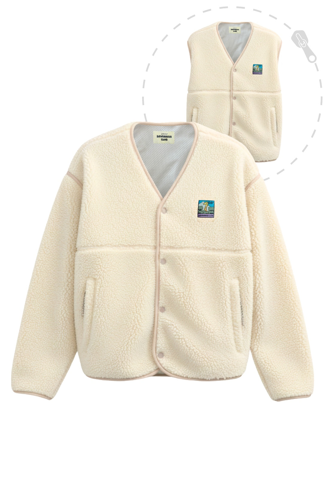 Polaire Snap 2-en-1 - Unisexe