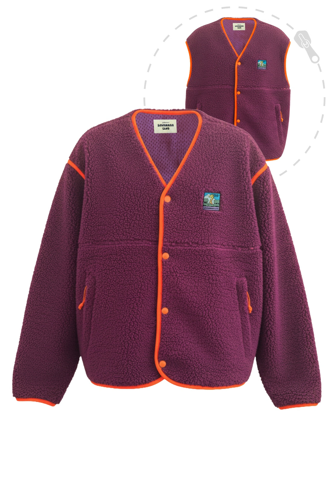 Polaire Snap 2-en-1 - Unisexe