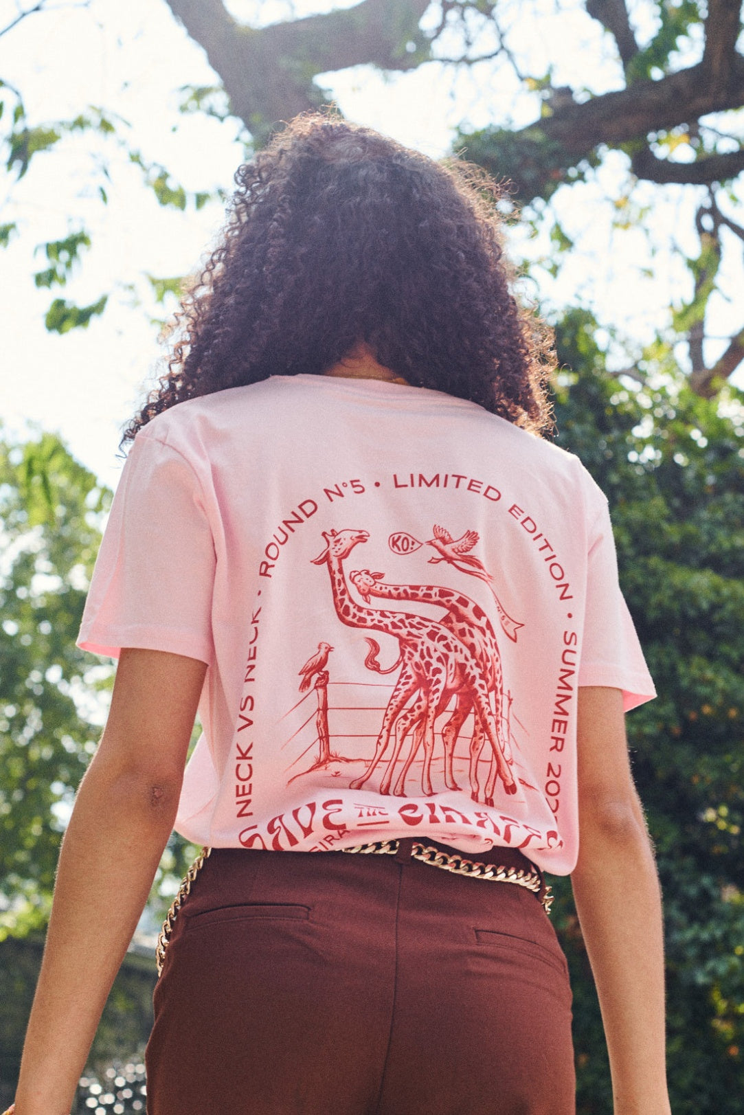 Tee-shirt Collab n°5 Rose - Coton Bio