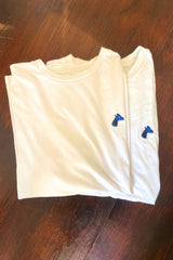 GIRAFRIP - T-shirt Brodé Blanc Tailles S ou XL