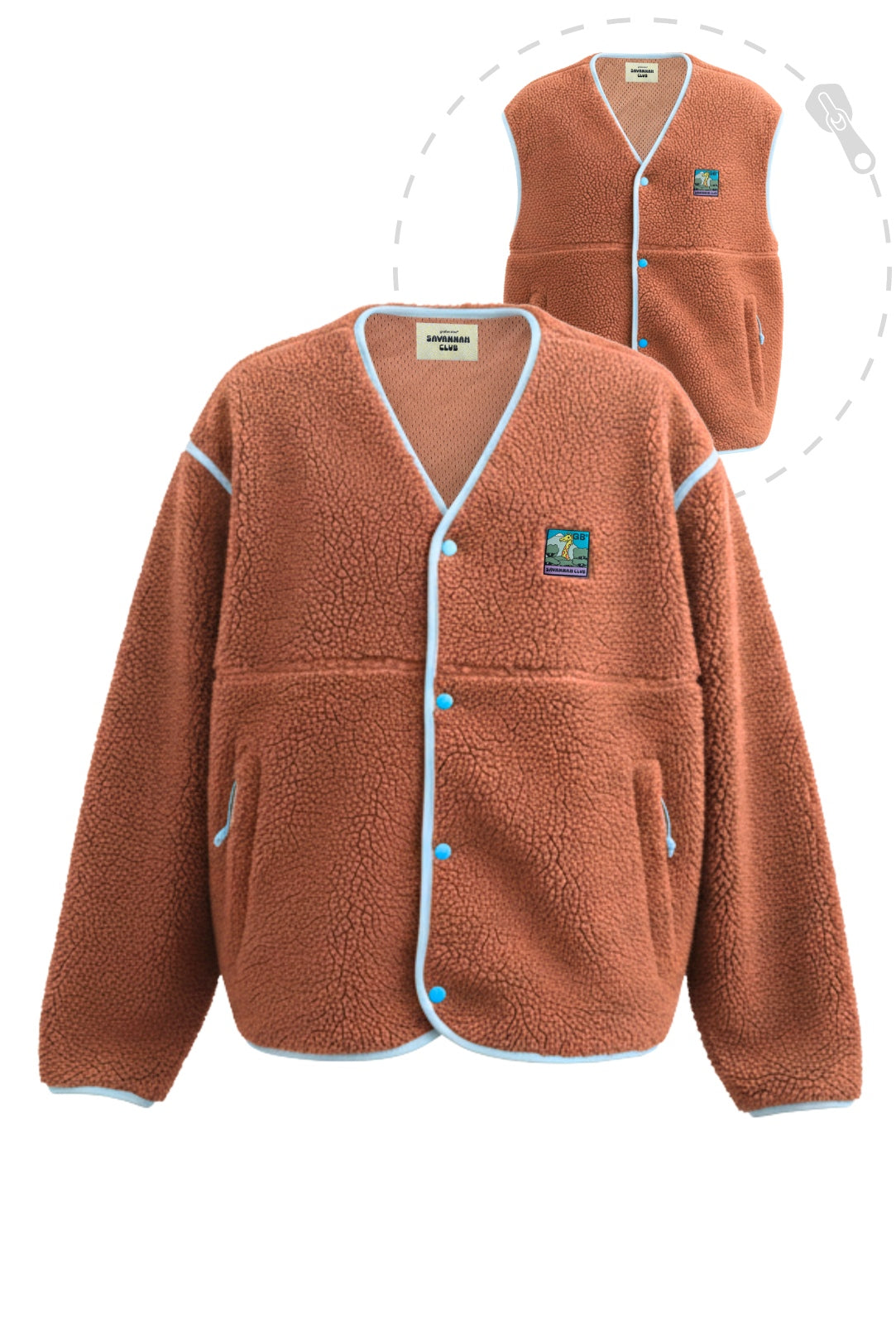 Polaire Snap 2-en-1 - Unisexe