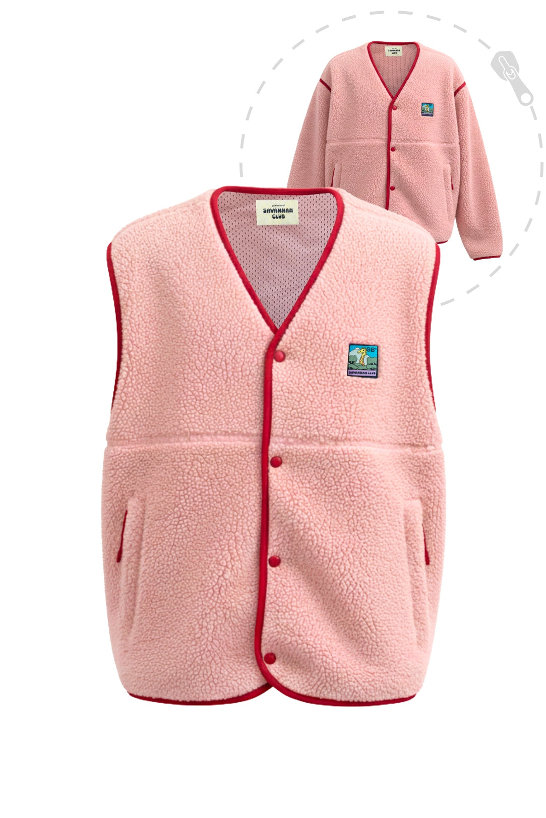 Polaire Snap 2-en-1 - Unisexe