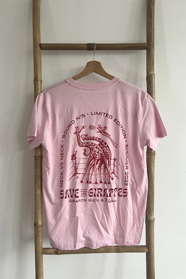 GIRAFRIP - T-shirt Collab 5 Rose (Stock du XS au L)