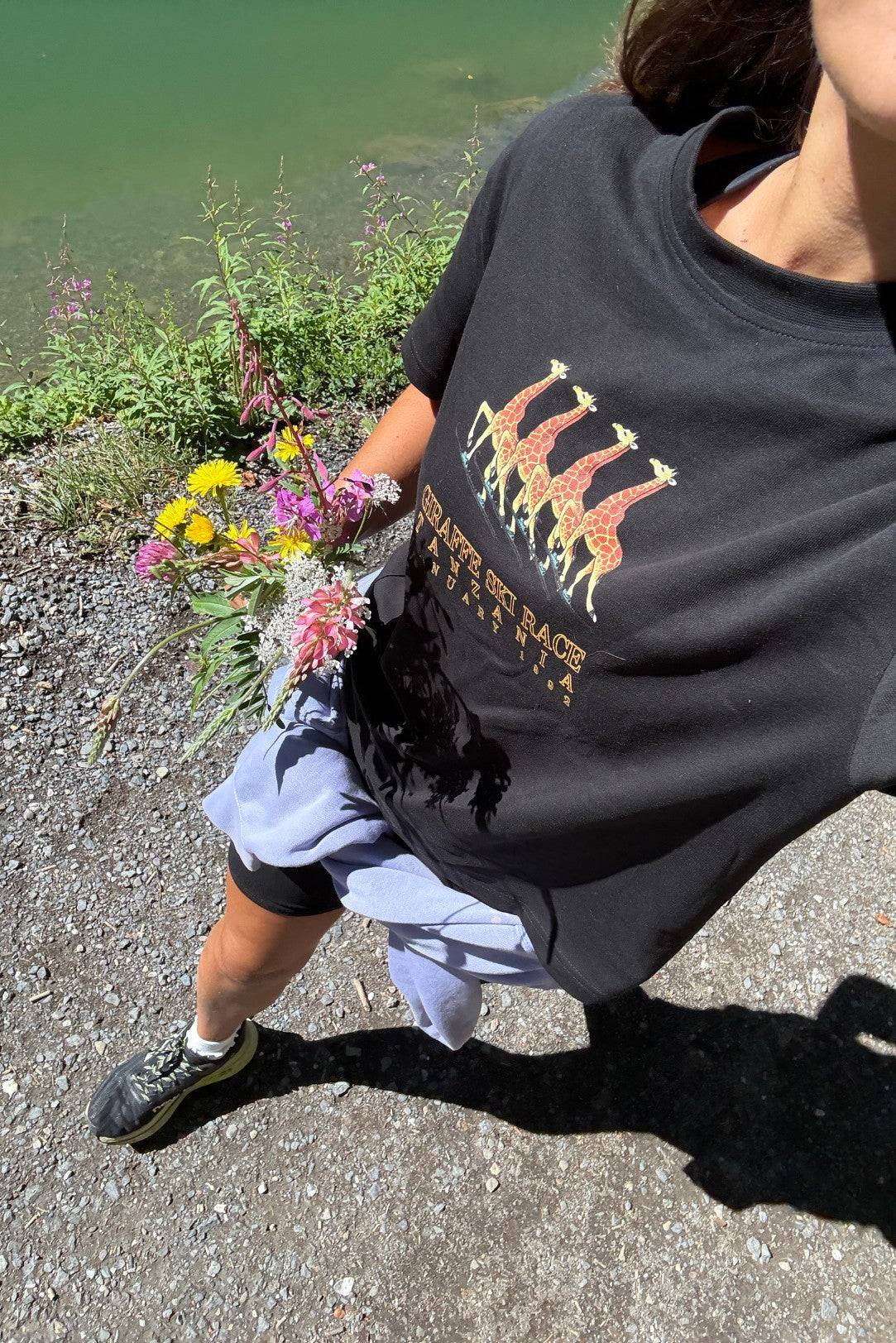 Tee-shirt Giraffe Ski Race - Unisexe