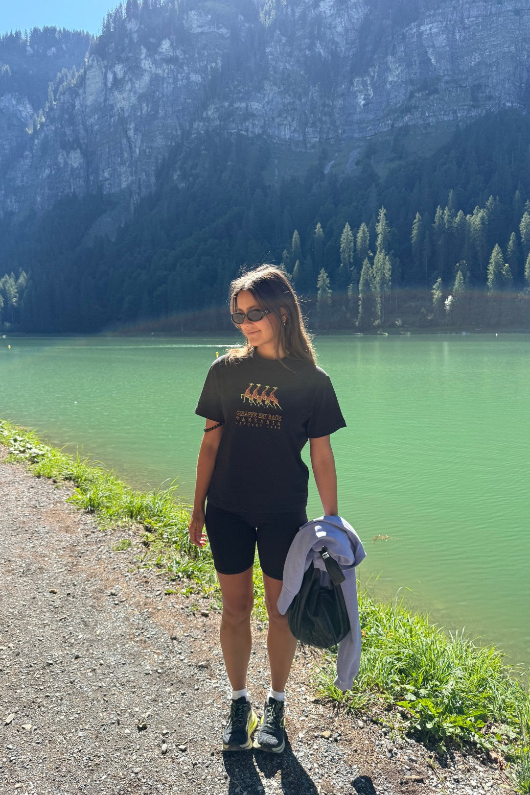 Tee-shirt Giraffe Ski Race - Unisexe