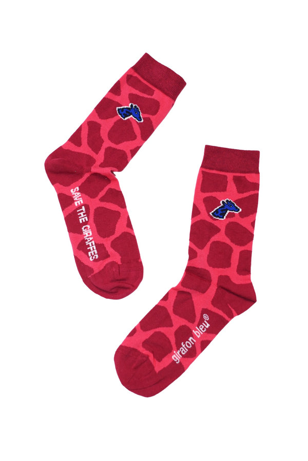 Socks - Giraffe pink