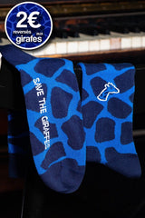 Chaussettes - Bleu girafe girafon bleu