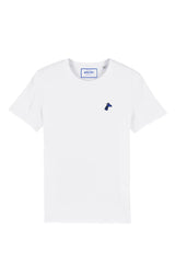 Tee-shirt coton bio blanc unisexe girafonbleu