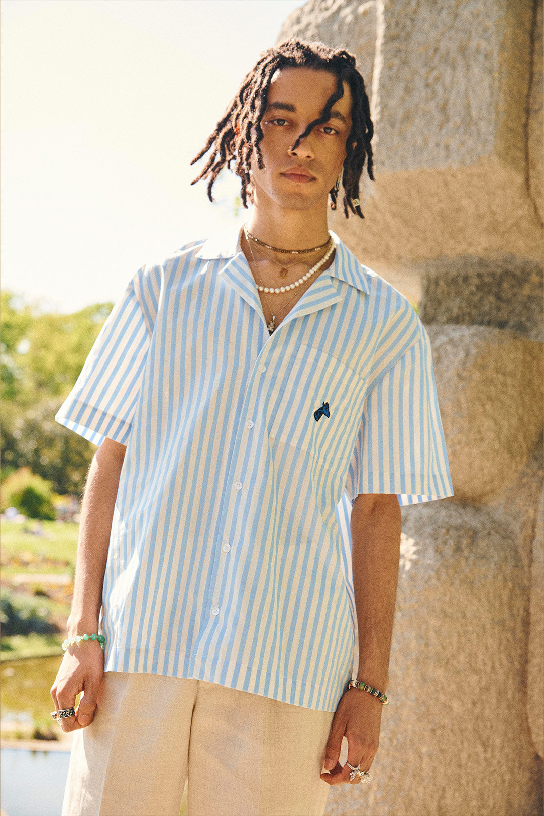 Striped shirt - Sky Blue